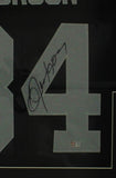 Bo Jackson Signed Oakland Raiders 44x36 Framed Black Jersey