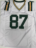 Jordy Nelson - Green Bay Packers - Signed Custom Replica White Jersey AUTO - BAS