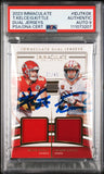 Travis Kelce & George Kittle Signed 2023 IDJ #IDJTKGK Card Auto 9 PSA Slabbed 2