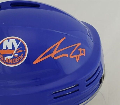 Anders Lee Signed New York Islanders NHL Mini Helmet (Beckett) All Star Winger