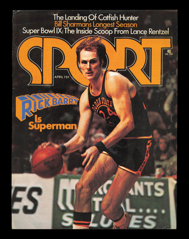 Rick Barry Autographed Sport Magazine Cover Golden State Warriors SKU #237734
