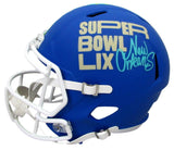 Lane Johnson Signed/Auto SB 59 Full Size Replica Helmet Eagles PSA/DNA 193550