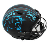 Steve Smith Sr Signed Panthers Speed Authentic Eclipse NFL Helmet with Agent 89"