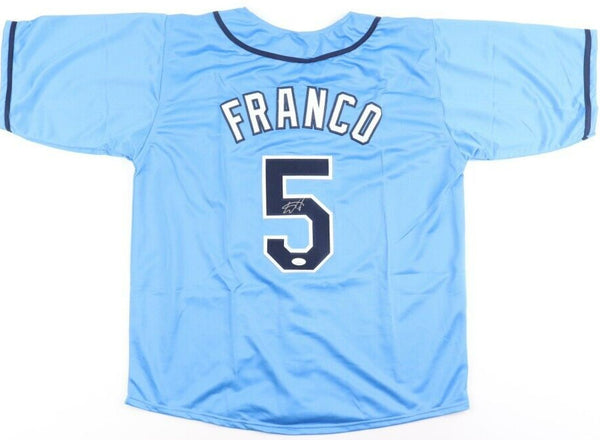 Wander Franco Signed Rays Jersey (JSA COA) Tampa Ray 2021 Rookie S.S.