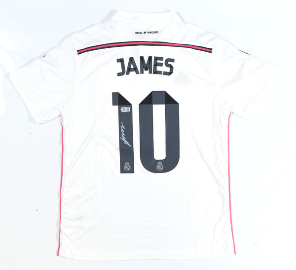 James Rodriguez Autographed Real Madrid Home Soccer Jersey #10 - Beckett W *M