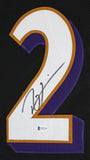 Ray Lewis Authentic Signed Black Pro Style Jersey Autographed PSA Or BAS Wit