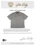John Daly Authentic Signed Match Worn Grey Loudmouth Polo Shirt BAS #BK84751