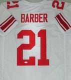 NY Giants Pro Bowler TIKI BARBER Signed Custom Replica White Stitched Jersey JSA