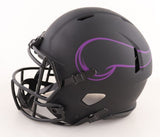 CRIS CARTER SIGNED VIKINGS F/S ECLIPSE SPEED AUTHENTIC HELMET BECKETT