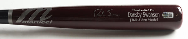 Dansby Swanson Signed Marucci Pro Model Bat (Beckett) Chicago Cubs Shortstop