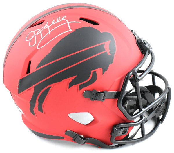 Jim Kelly Autographed Buffalo Bills F/S Rave Speed Helmet - Beckett W Hologram