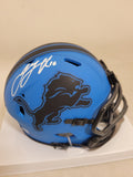 JARED GOFF SIGNED DETROIT LIONS RAVE SPEED MINI HELMET FANATICS QR HOLOGRAM