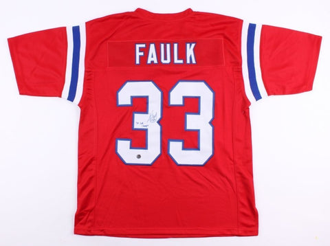 Kevin Faulk Signed New England Patriots Jersey (Pats Alumni) 3x SB Champion