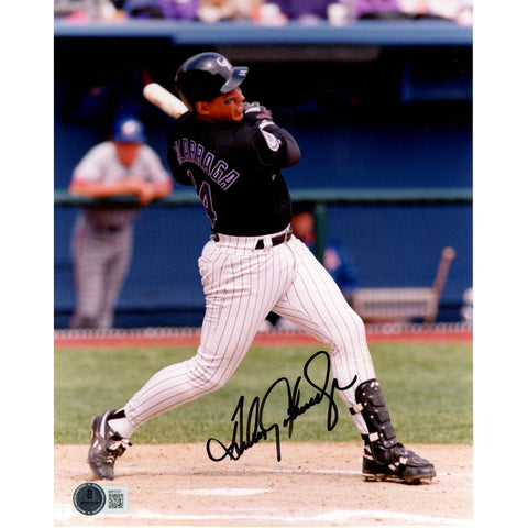 Andres Galarraga Autographed/Signed Colorado Rockies 8x10 Photo Beckett 51339