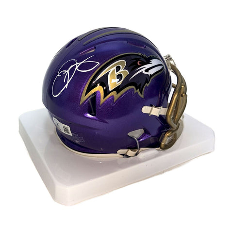 Odell Beckham Autographed Ravens Flash Mini Helmet - BAS