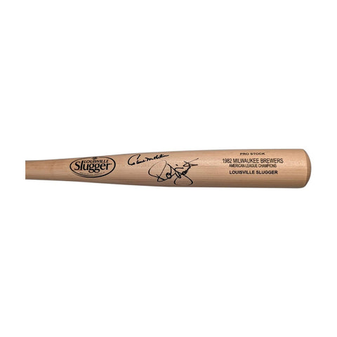Paul Molitor & Robin Yount Signed Louisville Slugger Pro Stock Bat - Beckett
