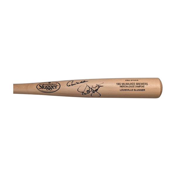 Paul Molitor & Robin Yount Signed Louisville Slugger Pro Stock Bat - Beckett
