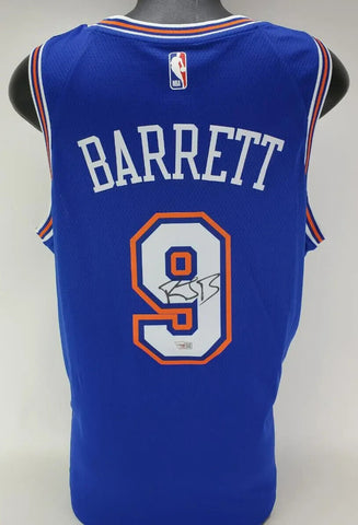 R J Barrett Signed New York Knicks Nike NBA Swingman Jersey (Fanatics) NY Guard