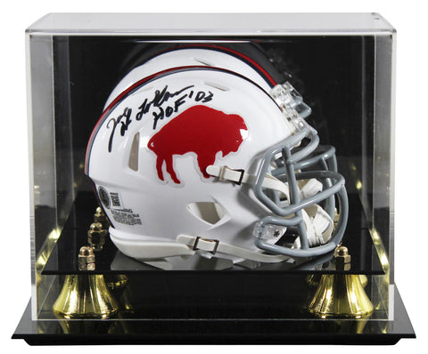 Bills Joe DeLamielleure "HOF 03" Signed 1965-73 TB Speed Mini Helmet W/ Case BAS