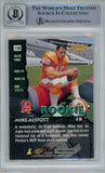 Mike Alstott Signed Tampa Bay Bucs 1996 Pinnacle #158 Beckett Auto 10 40716