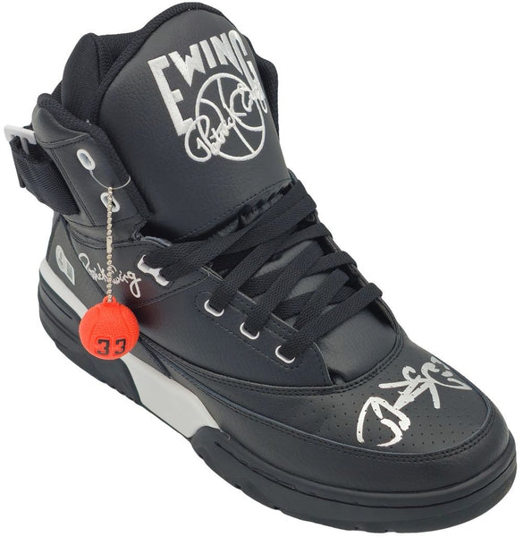 Patrick Ewing Signed Black Right Ewing Athletics HI Vintage Shoe BAS