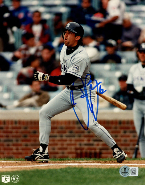 Jason Bates Autographed/Signed Colorado Rockies 8x10 Photo Beckett 57617