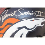Patrick Surtain Autographed Denver Broncos F/S Helmet Beckett Witness 53135