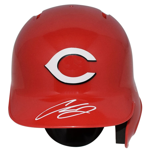 CHASE BURNS SIGNED CINCINNATI REDS RAWLINGS MINI BATTING HELMET BECKETT