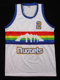 Alex English Signed Denver Nuggets Throwback Jersey (JSA) 8xNBA All-Star Forward