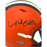 Nick Chubb Signed Cleveland Browns Mini Helmet Beckett 40062