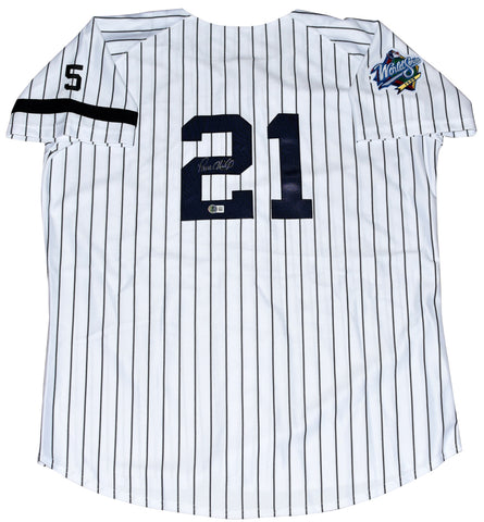 PAUL O'NEILL SIGNED NEW YORK YANKEES 1999 WORLD SERIES #21 MAJESTIC JERSEY BAS
