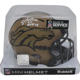 Champ Bailey Autographed Denver Broncos 23 STS Mini Helmet HOF Beckett WIT 46706