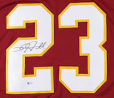 DeAngelo Hall Signed Washington Redskins Jersey (Beckett) 3xPro Bowl Def. Back