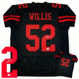 Patrick Willis Autographed SIGNED Jersey - Black - Beckett Authentic
