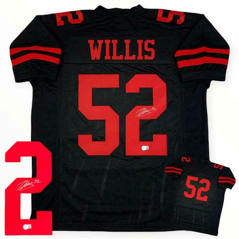 Patrick Willis Autographed SIGNED Jersey - Black - Beckett Authentic