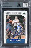 Timberwolves Ricky Rubio Signed 2015 Hoops #68 Card Auto Graded 10! BAS Slabbed