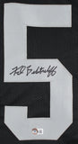 Fred Biletnikoff Authentic Signed Black Pro Style Jersey BAS Witnessed