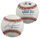 Athletics Jose Canseco "88 MVP" Signed Gene Budig OAL Baseball BAS #BU87532