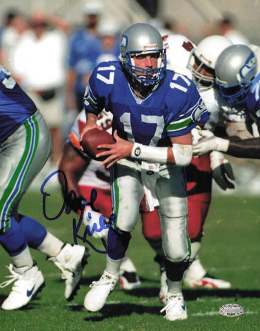 Dave Krieg Autographed Signed 8x10 Photo Seattle Seahawks MCS Holo #63466