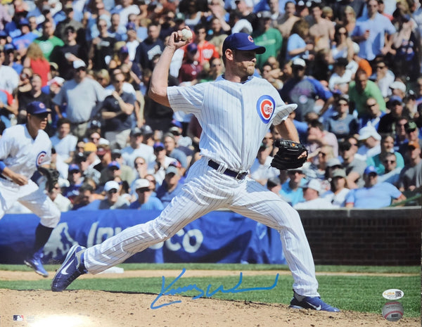 Cubs Rookie of the Year Pitcher KERRY WOOD Signed 16x20 AUTO Photo #1 AUTO - JSA