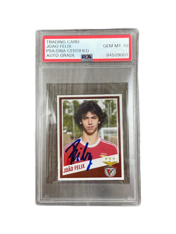 Joao Felix Signed 2015 Prephoto Sports Benfica Rookie Sticker - PSA 10 Autograph