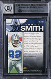 Cowboys Emmitt Smith Signed 1997 Fleer Game Breakers #20 Card Auto 10! BAS Slab