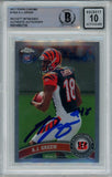 AJ Green Signed Bengals 2011 Topps Chrome #150 Beckett Auto 10 40720