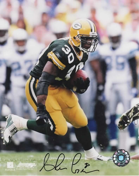 Packers All Time Leading Rusher AHMAN GREEN Signed 8x10 Photo #15 AUTO