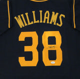 Brewers Rookie of Yr DEVIN WILLIAMS Signed Custom Replica Blue Jersey AUTO JSA
