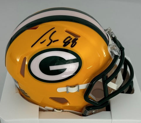 Packers Tight End LUKE MUSGRAVE Signed Speed Riddell Mini Helmet AUTO - FAN
