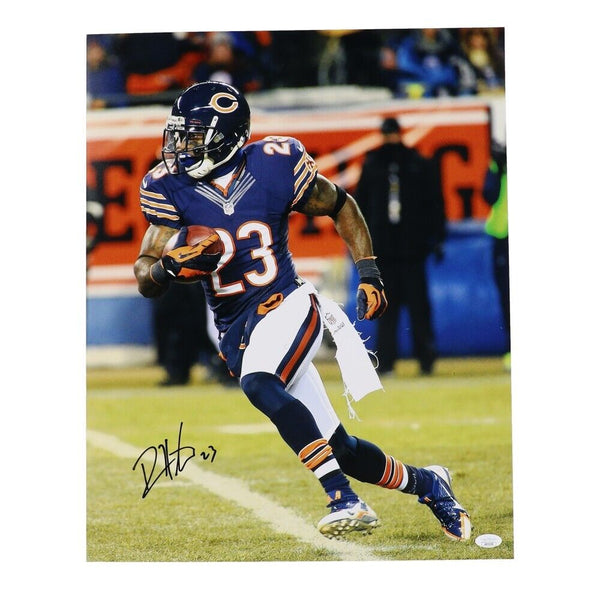 Devin Hester Chicago Bears Signed 16"x 20" Photo (JSA COA) 2024 HOF Inductee