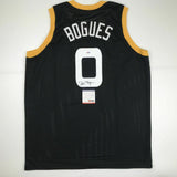 Autographed/Signed MUGGSY BOGUES Space Jam Monstars Black Jersey PSA/DNA COA