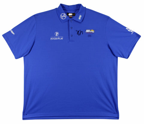 John Daly Authentic Signed Match Worn Blue Loudmouth Polo Shirt BAS #BK84736