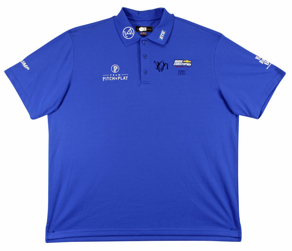 John Daly Authentic Signed Match Worn Blue Loudmouth Polo Shirt BAS #BK84736